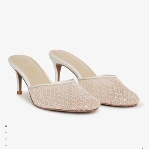 NWT retail $198. #For&AndLemons Cream Mules size 40. #Anthropologie